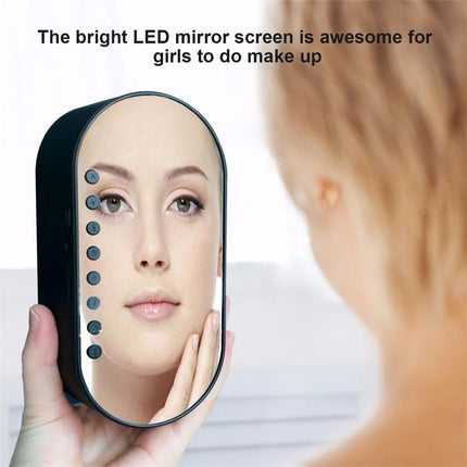 Digitaalinen herätyskello peilipinnalla