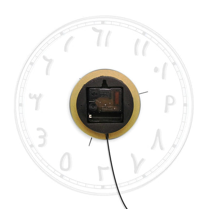 LED-valaistu seinäkello arabialaisilla numeroilla