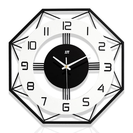 Geometrinen kahdeksankulmainen seinäkello