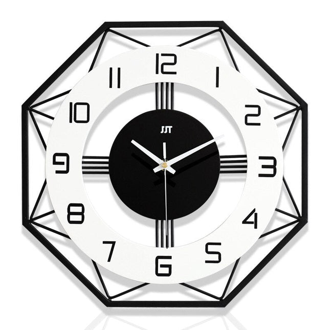 Geometrinen kahdeksankulmainen seinäkello