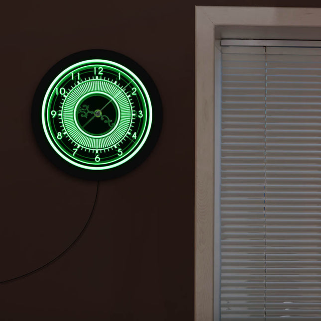 Koristeellinen valaistu LED-seinäkello