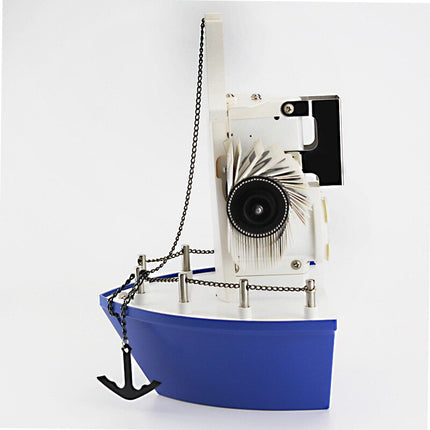 Veneen muotoinen kääntökello merelliseen sisustukseen