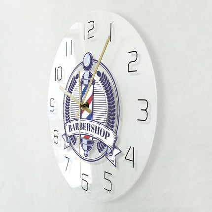 Parturiliikkeen logo moderni seinäkello