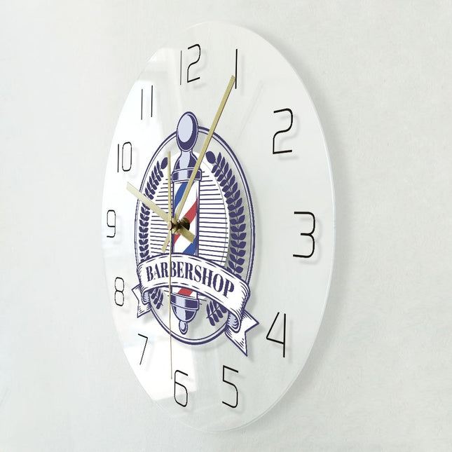 Parturiliikkeen logo moderni seinäkello