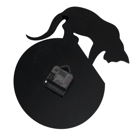 Seinäkello hauskalla kissa- ja kahviaiheella