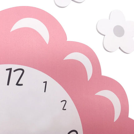 Joutsen-seinäkello kruunulla lastenhuoneeseen