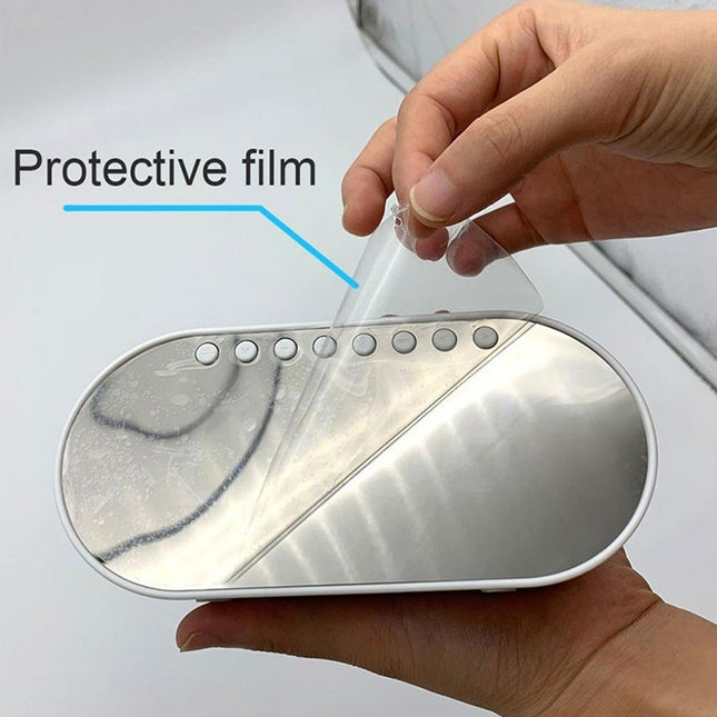 Digitaalinen herätyskello peilipinnalla