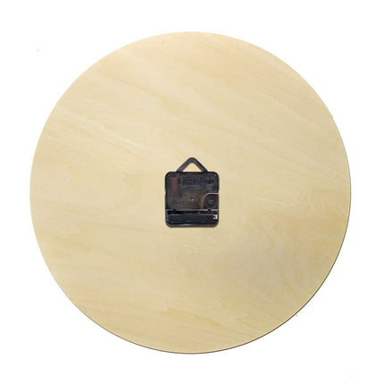 Jooga-aiheinen puinen seinäkello