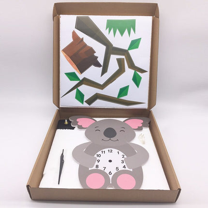 Söpö koala-seinäkello lastenhuoneeseen