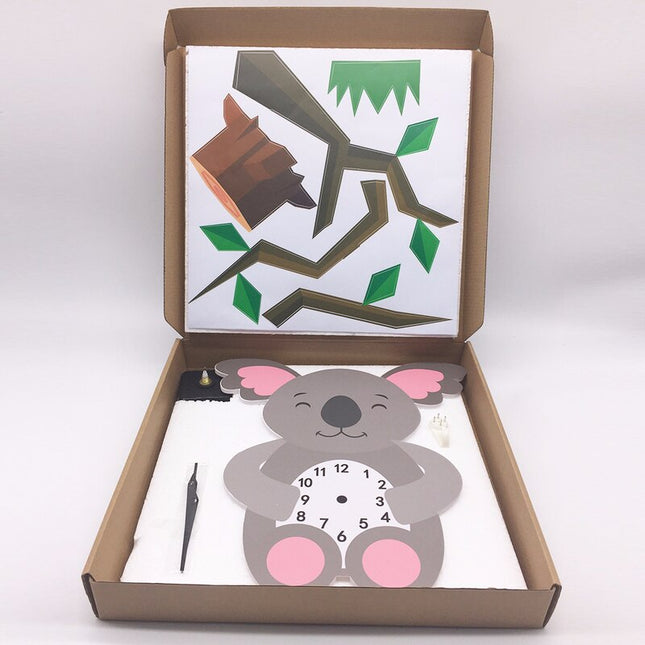 Söpö koala-seinäkello lastenhuoneeseen