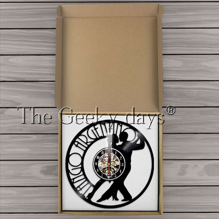 Tango tanssi vinyylilevy seinäkello