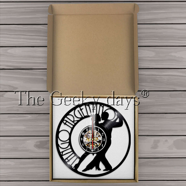 Tango tanssi vinyylilevy seinäkello