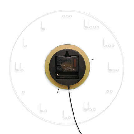 Musiikki-teemainen LED-valaistu seinäkello