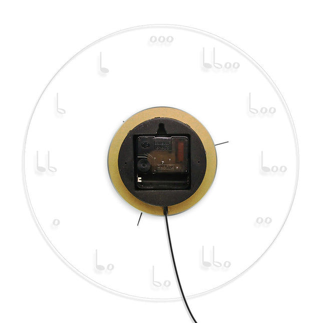 Musiikki-teemainen LED-valaistu seinäkello