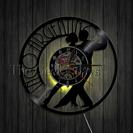 Tango tanssi vinyylilevy seinäkello