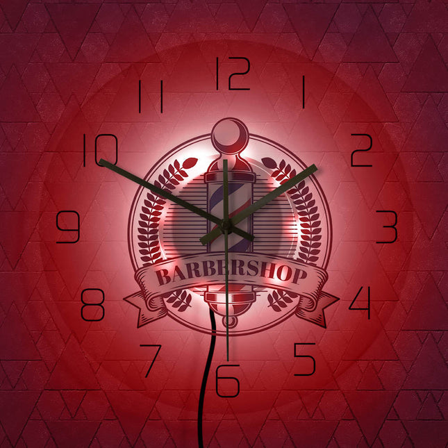 Parturiliikkeen logo moderni seinäkello