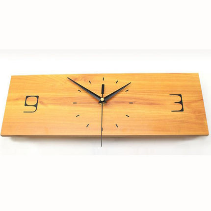 Moderni seinäkello puuta ja lintuja