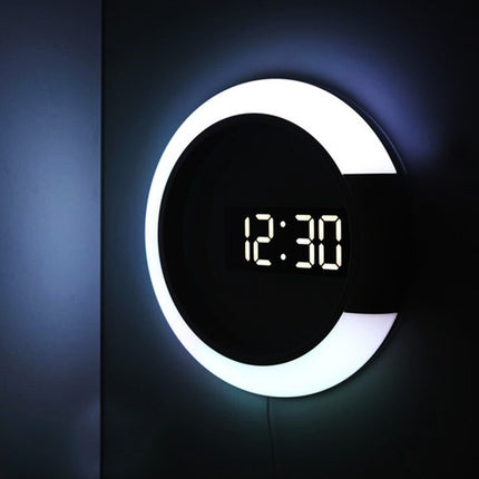 Moderni design digitaalinen LED-seinäkello