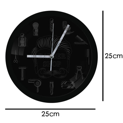 Parturiliikkeen seinäkello LED-valoilla