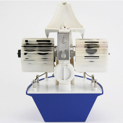 Veneen muotoinen kääntökello merelliseen sisustukseen