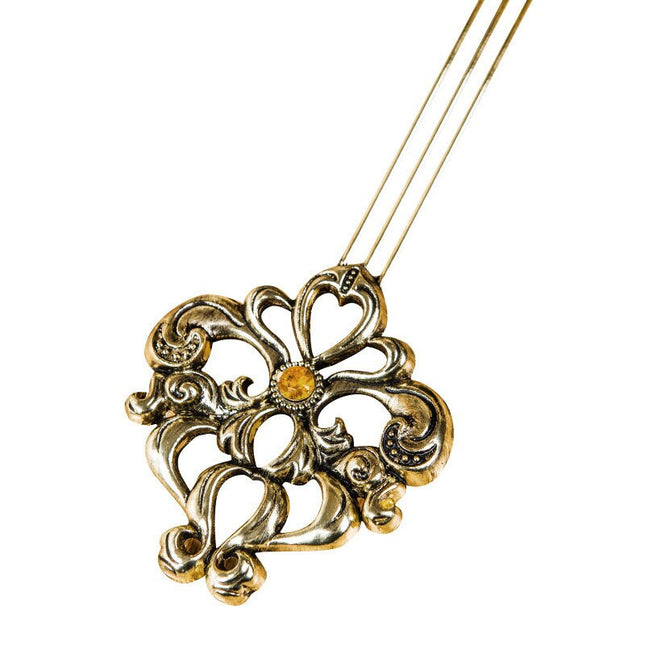 Vintage-heilurikello puusta ja metallista