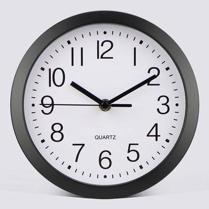Yksinkertainen valkoinen pyöreä seinäkello
