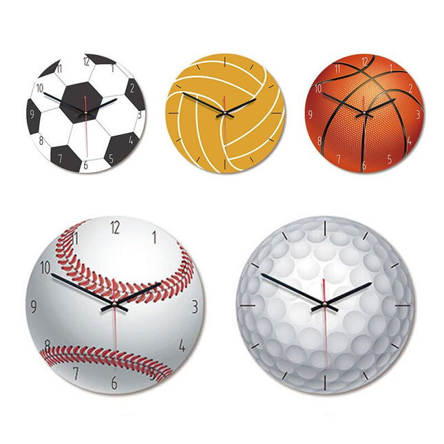 Lentopallo-aiheinen seinäkello