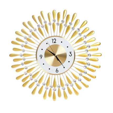 Koristeellinen aurinko seinäkello olohuoneeseen