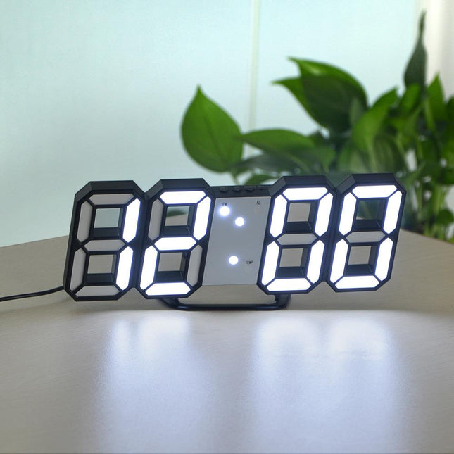 Moderni 3D LED digitaalinen pöytäkello