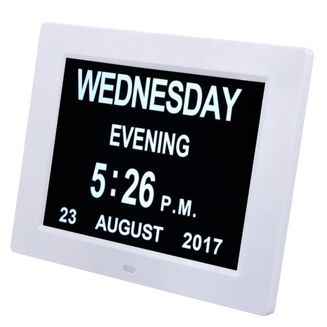 Iso näyttöinen digitaalinen kalenterikello