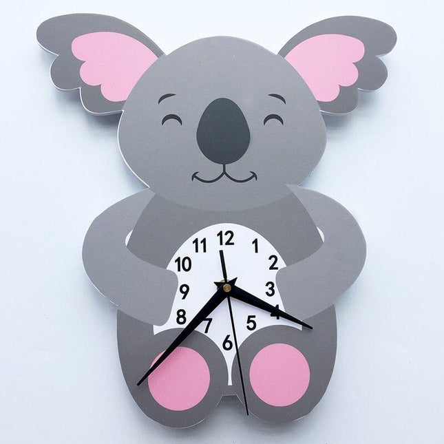 Söpö koala-seinäkello lastenhuoneeseen