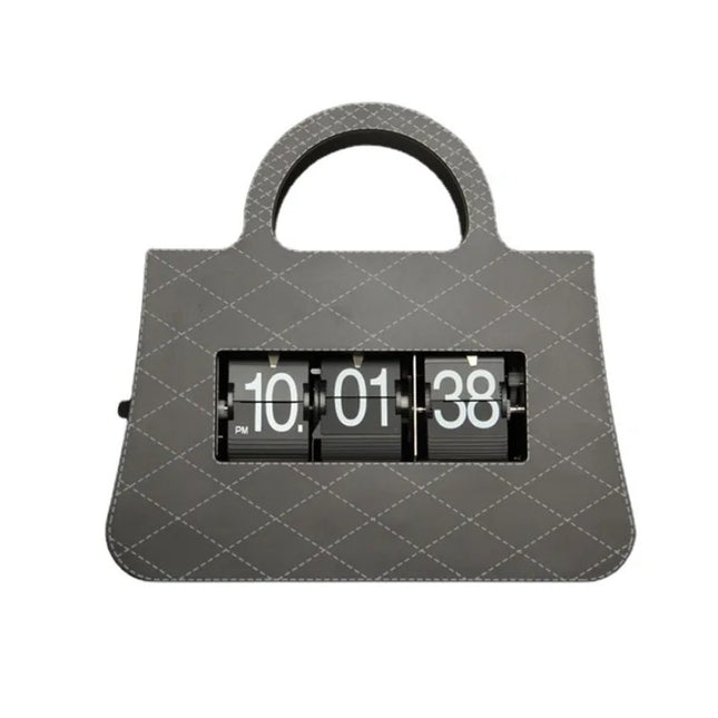 Käsilaukun muotoinen moderni kääntökello