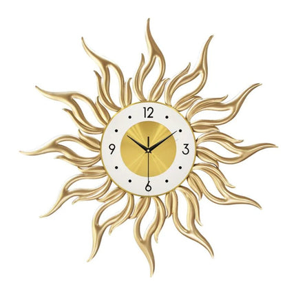 Koristeellinen aurinko seinäkello olohuoneeseen