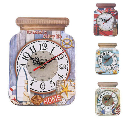 Keittiön seinäkello hillopurkin muodossa