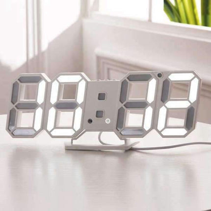 Moderni johdollinen 3D LED-seinäkello