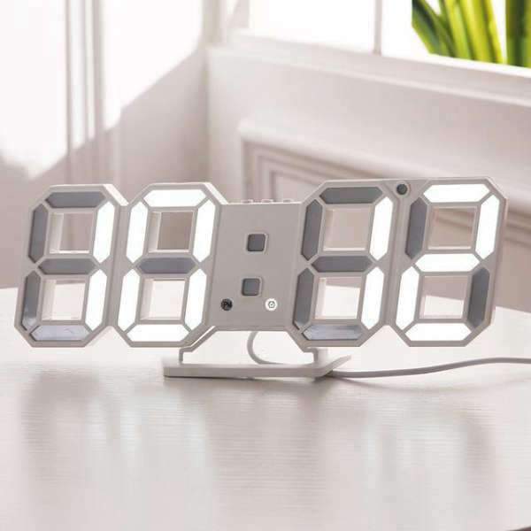 Moderni johdollinen 3D LED-seinäkello