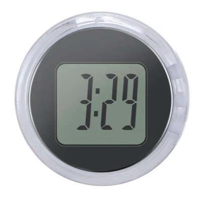 Pieni pyöreä digitaalinen tarrakello autoon