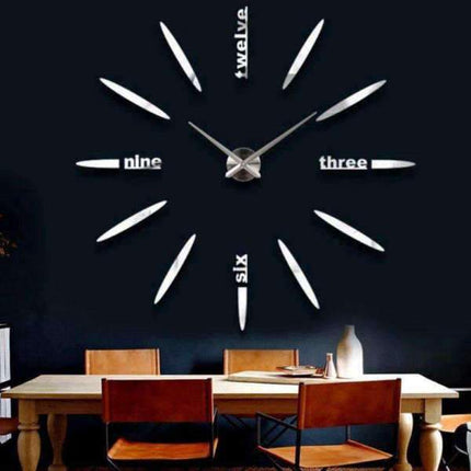 Kehyksetön minimalistinen DIY-seinäkello