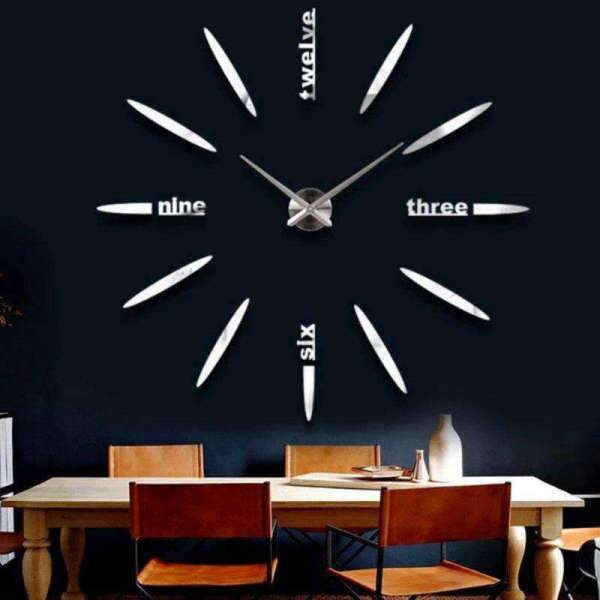 Kehyksetön minimalistinen DIY-seinäkello