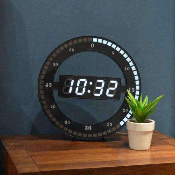 Pyöreä moderni LED-seinäkello