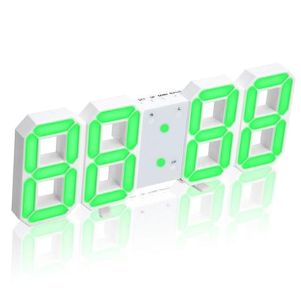 Moderni 3D digitaalinen LED-seinäkello