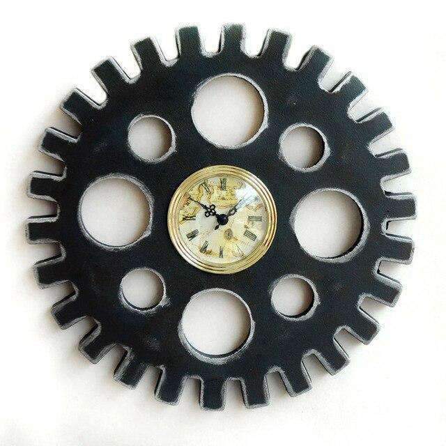 Teollinen steampunk hammasratas seinäkello