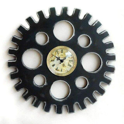 Teollinen steampunk hammasratas seinäkello
