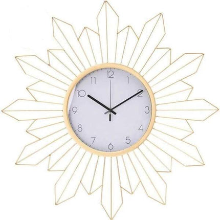 Iso metallinen auringonkehrä seinäkello