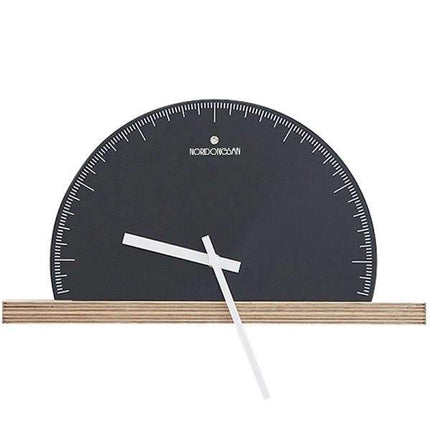 Minimalistinen puolipyöreä design-seinäkello