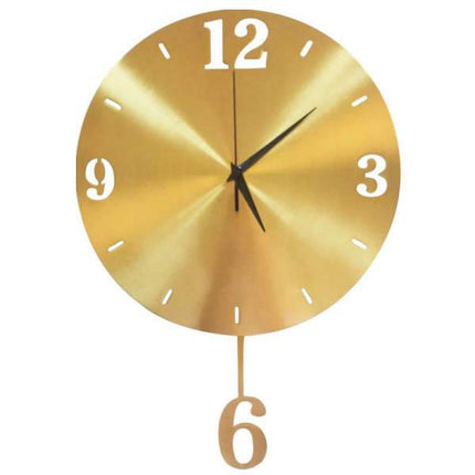 Moderni seinäkello heiluvalla numerolla