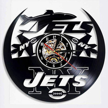 New York Jets vinyylilevy-seinäkello