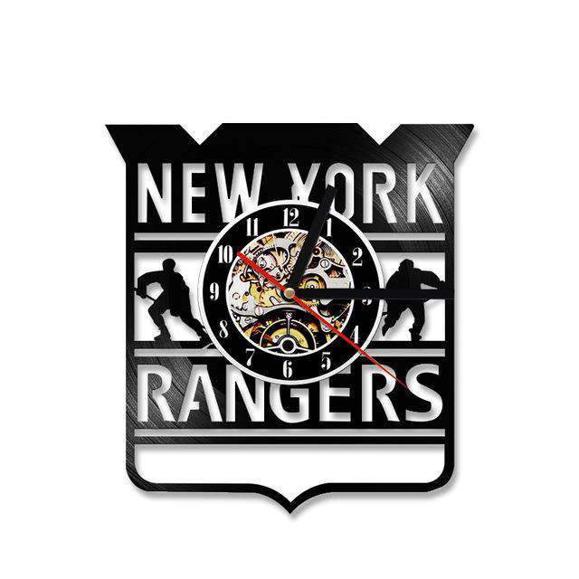 New York Rangers vinyylilevy-seinäkello