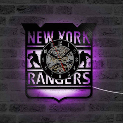 New York Rangers LED-seinäkello