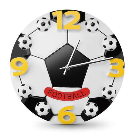 Jalkapallo seinäkello lastenhuoneen sisustus